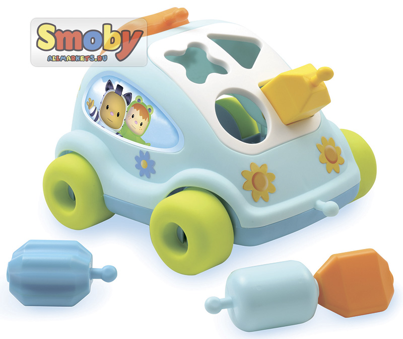 Автомобиль Smoby развивающий с фигурками, голубой | арт: SM211118