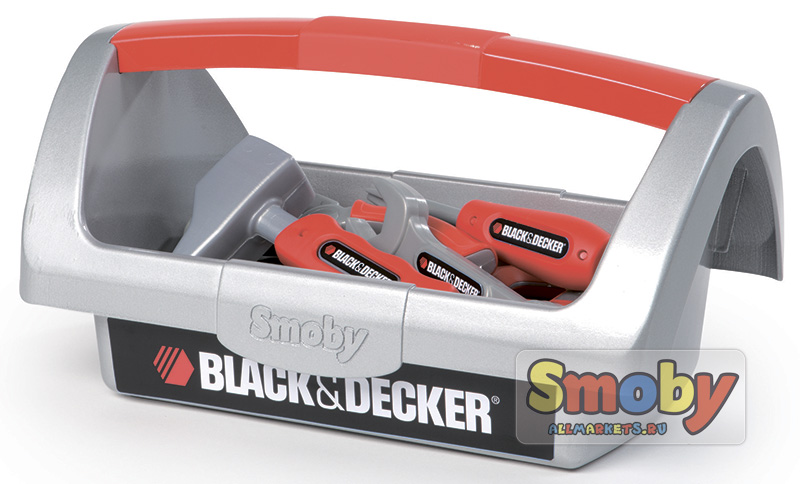 Ящик с инструментами Smoby Black&Decker | Ящик с инструментами Смоби Блэк анд Деккер | арт: SM500245