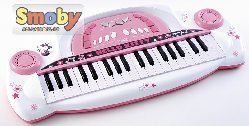 Синтезатор Smoby Hello Kitty | Синтезатор Смоби Хеллоу Китти | арт: SM27276